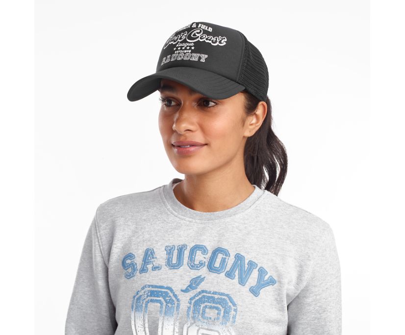 Women's Saucony Foam Trucker Hats Black | Singapore 359XYUF